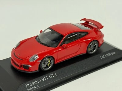 Porsche 911 GT3 Minichamps de 2013 em vermelho 410 062020 BK156 1/43 - Imagem 1 de 4