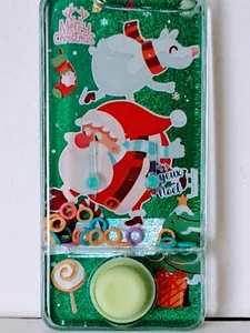 Handheld Santa Claus Water Ring Toss Game Mini Toy 5.5" - Picture 1 of 5