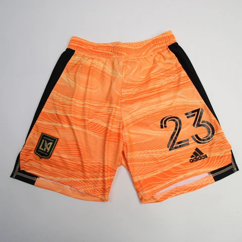 Los Angeles FC adidas Primeblue Game Shorts Men's Orange New Cover