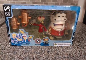 Ren and Stimpy Fire Dogs Figure  Wizard World Collector's Club Exclusive 2004