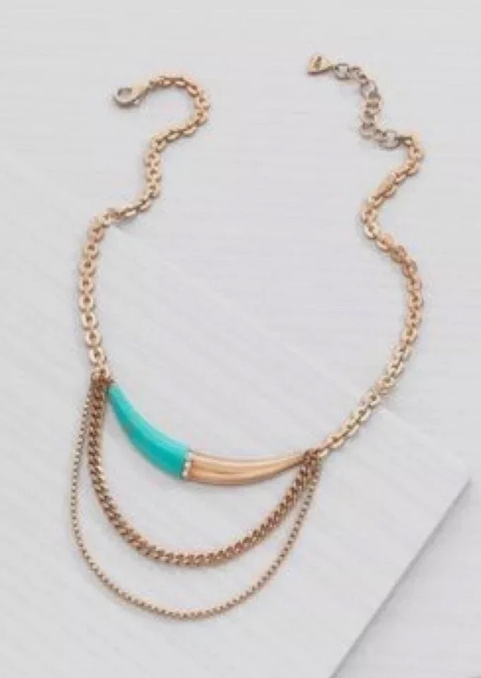 ❤️Collar Swarovski Silpada K & R "Colores Costeros" Latón Turquesa KRN0045 NUEVO CON ETIQUETAS Foto 1 de 1