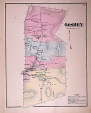 1871 Plat Map ~ GOSHEN, ADDISON Co., VERMONT (12x15)-#022