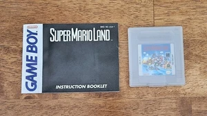 Super Mario Land (Gameboy, 1989) w/ Manual - Authentic Tested - Picture 1 of 3