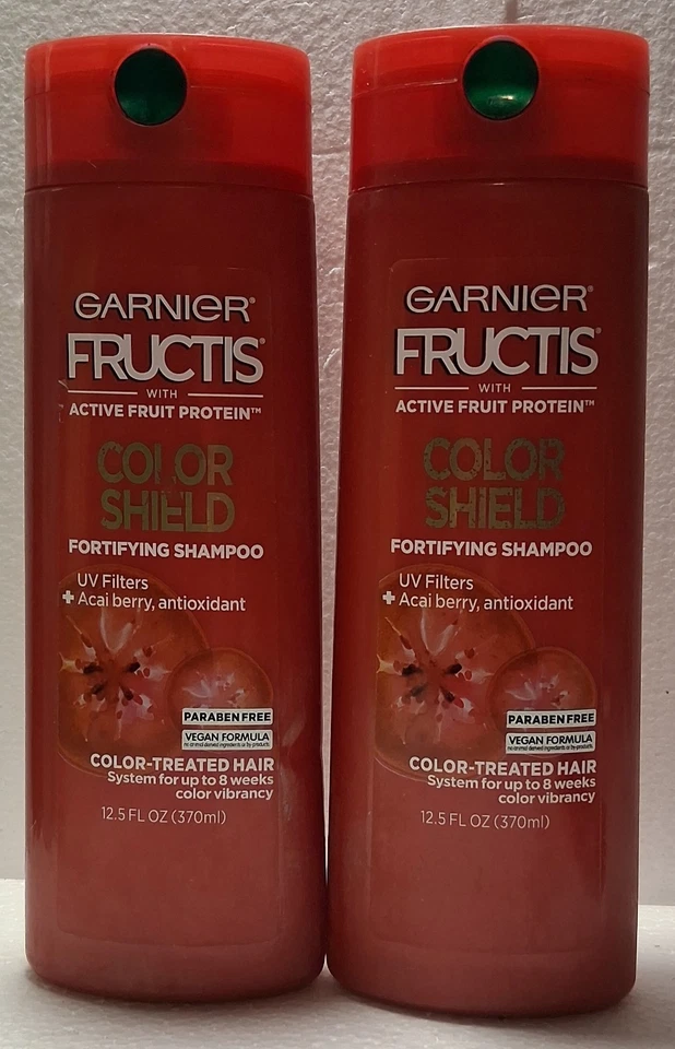 2- Garnier Fructis Color Shield Shampoo, Fortifying Shampoo -  12.5 fl. oz Each. - Image 1 of 1