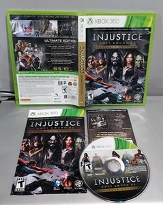 Injustice: Gods Among Us Ultimate Edition (Xbox 360) Complete W/ Manual & Insert - Picture 1 of 6