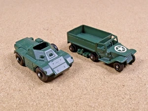 2 ALTE VINTAGE LESNEY MATCHBOX # 49 PERSONAL CARRIER & # 61 SCOUT CAR - Bild 1 von 6
