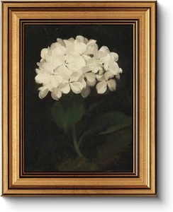 HUARCEY Gold gerahmtes Vintage Wandbild für Wohnzimmer, Blumen Gemälde Leinwand Pr - Bild 1 von 7