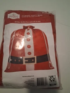 Stoff Geschenktüte. Weihnachtsmannanzug. 30 X 36. - Bild 1 von 4