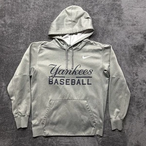 Nike New York Yankees Hoodie Herren Medium grau MLB Baseball Therma Fit Spellout - Bild 1 von 10