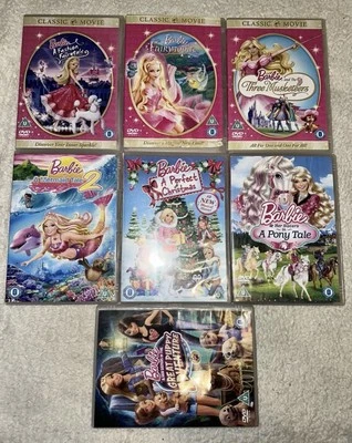 Barbie DVD Bundle X 7, Animation, Childrens, Family, Mini Series, Movie (2) - Image 1 of 2