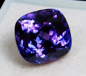 Very Clean 9.37 CT Natural Purple-Blue Tanzanite Certified Loose Gemstone - Picture 1 of 6