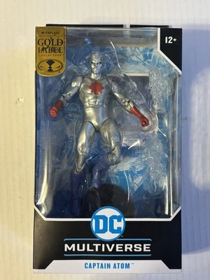Captain Atom Mcfarlane DC Multiverse Gold Label exclusivo de Walmart Foto 1 de 4