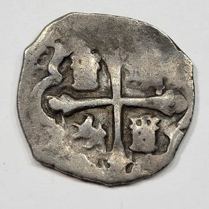 1634-1641 Cob 1 Real Mexico Silver Assayer P Early Type Spanish Colonial *K973 - Picture 1 of 4