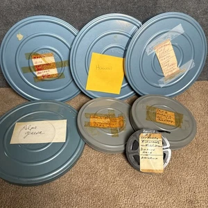 Vintage 8mm Film HomeMovies LotOf 7 Reels Hawaii(3) Alps GenevaSanFranNewEngland - Picture 1 of 8