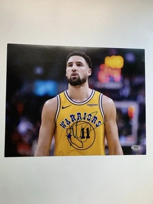Klay Thompson Signed Autographed 11x14 Photo w/ PSA COA Golden State WARRIORS - Image 1 of 3