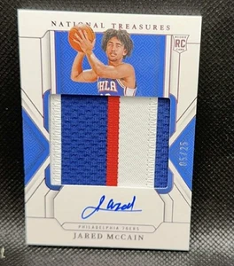 Jared McCain 2024-25 Panini National Treasures RC Rookie Patch Auto RPA /25 - Picture 1 of 2