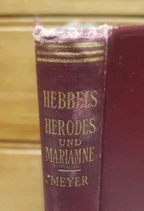 Herodes Und Mariamne - Fredrick Hebbel HC 1905 By Henry Holt Company  - Picture 1 of 16