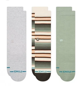 Stance Icon 3er-Pack Herren Large 9-13 Repeteur lässige Crew-Socken Baumwolle, Unisex - Bild 1 von 7