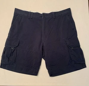 Polo Ralph Lauren Classic Chino Shorts Men Size 42 Navy Blue Cargo Cotton Pony - Picture 1 of 11