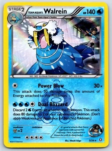 Team Aqua's Walrein - Doppia Crisi 5/34 Carta Pokemon LP - Foto 1 di 2
