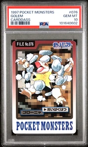 1997 Bandai Carddass #76 GOLEM PSA 10 - Japanese Pokemon Card - Bild 1 von 2