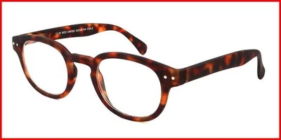 Occhiali da lettura uomo donna tondi tascabili colorati vista vicino 4 diottrie  - Immagine 1 di 4