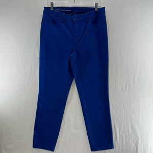 Talbots Flawless Slim Ankle Jeans Womens 10 Mid Rise Stretch Denim Zip Fly Blue - Bild 1 von 13