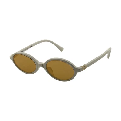 Miu Miu MU 04ZS White / Light Orange Mirrored Women's Sunglasses 50mm 18mm 142mm - Image 1 of 4