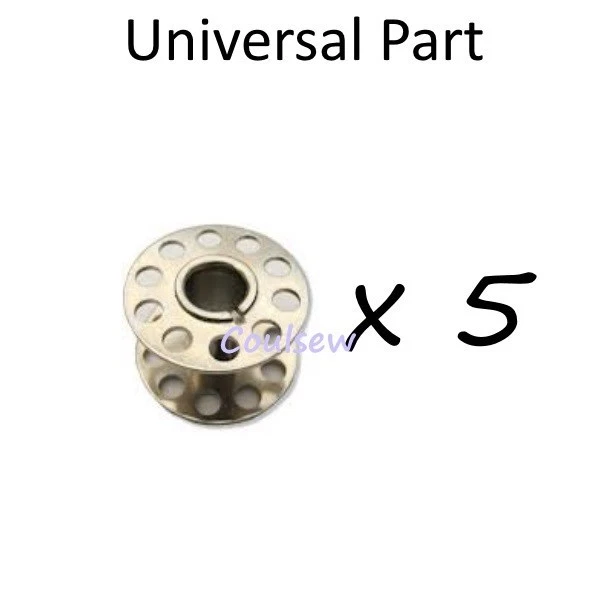 BOBINAS METÁLICAS ESTÁNDAR x5 compatibles con máquinas de coser Singer Foto 1 de 1