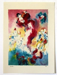 "Serigrafía Edward Ben Avram "EL VIOLINISTA" firmada a mano y numerada 9/50 - Imagen 1 de 4