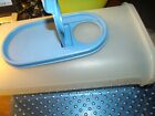 Vtg Tupperware Modular Mates Oval Container 1615 With Blue Pop Top Lid 1618