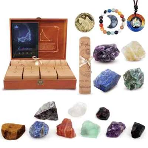 Yunoun Healing Stones and Crystals Set - Aquarius Zodiac Stones - Capricorn - Picture 1 of 8