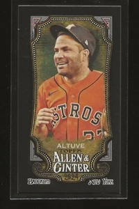 2024 Topps Allen & Ginter Jose Altuve Black Border Mini Houston Astros #29 - Bild 1 von 2