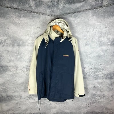 Chaqueta de lluvia vintage con capucha Paul & Shark para hombre XL azul beige poliéster navegación Foto 1 de 4