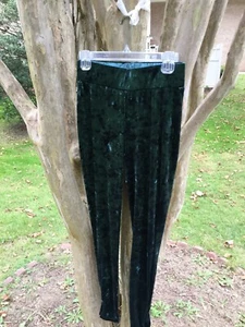 * LOGO Lori Goldstein VELVETY Green Pull On Lounge Yoga Pants Size XS NWOT - Picture 1 of 7