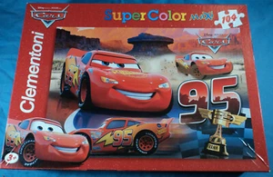 Disney Pixar Cars Clementoni Super Color Maxi 104 Piece Puzzle Lightning McQueen - Picture 1 of 3