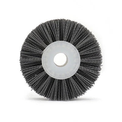 Escova de roda de arame abrasivo de náilon 6 polegadas madeira metal ferramenta de polimento para moedor de bancada - Imagem 1 de 4