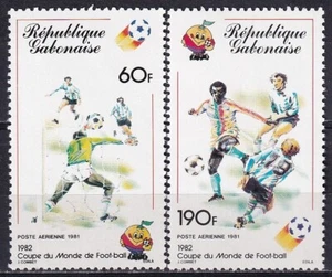 Gabun 1981 Yvert A 242/43 Spanien 82 Fußball WM postfrisch sehr schön - Bild 1 von 1