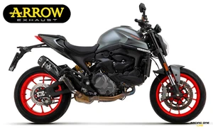 EXHAUST ARROW INDY RACE ALUMINIUM DARK FOR DUCATI MONSTER 937 21-24 - Picture 1 of 3