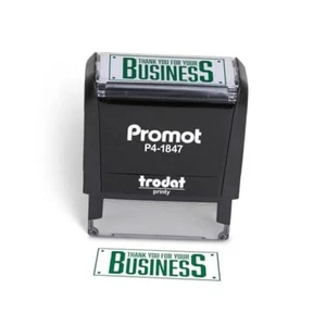 Thank You for Your Self Inking Rubber Stamp - Ink Stamps for Business - Picture 1 of 8