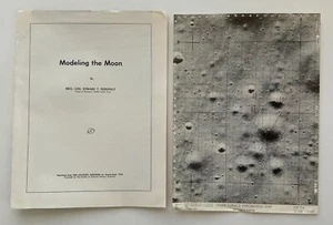 "Modeling the Moon" Technical Paper/Apollo Lunar Exploration Map - Picture 1 of 3