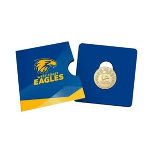 Moneda coleccionable 2024 AFL Premiership $1 West Coast Eagles tarjeta de acuñación australiana - Imagen 1 de 6
