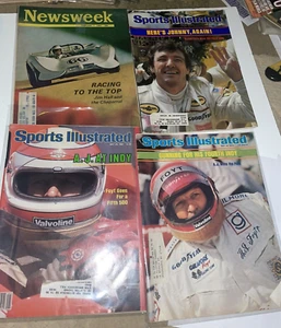 4 Sports Illustrated Newsweek Magazine Covers Indy Car Rutherford AJ Foyt Hall - Picture 1 of 13