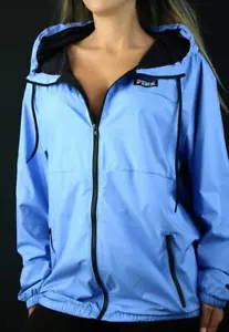 Chaqueta con Capucha Rompevientos Victoria's Secret ROSA con Cremallera Completa Anorak Logotipo M L Nueva con Etiquetas - Imagen 1 de 2