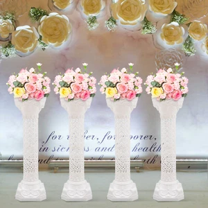 Classic Triumphant Columns 4 White Roman Pillar Durable Wedding Decorative Stand - Picture 1 of 16