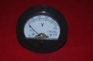 AC 0-250V Round Analog Voltmeter Voltage Panel Meter Dia. 90mm directly Connect - Picture 1 of 4