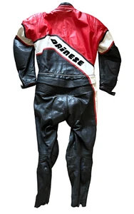 Dainese Genuine Leather Racing Biker Suit -made in Italy - Sz It52 - Picture 1 of 14