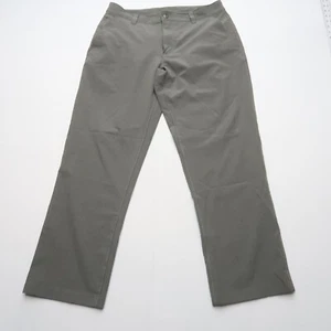 Duluth Mens Hiking Pants Size 34 x 30 Grey Stretch Travel Chinos 29" Inseam - Picture 1 of 8