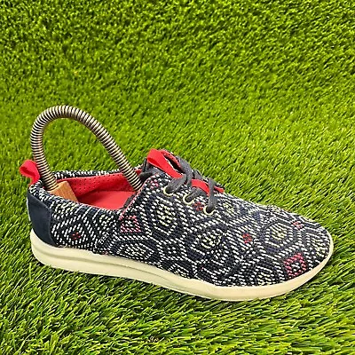 Toms Del Rey Womens Size 6 Navy Blue Red White Athletic Walking Shoes Sneakers - Image 1 of 4