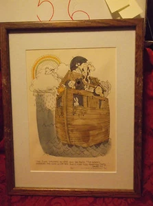 BARBARA ALEXANDER NOAH'S ARK RELIGIOUS WATERCOLOR PRINT L/E 5/100 DATED SIGNED - Bild 1 von 4